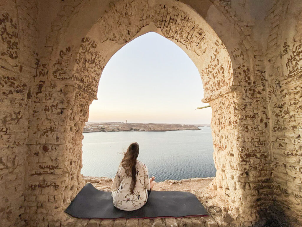 Yoga at Blue Lotus Ecolodge, Aswan